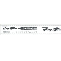 ゼブラ マスキングテープ （マッキー柄 白地） KMT-ZB7