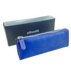 オリベッティ ペンケース ネイビーブルー OLIV-PC-NVBL