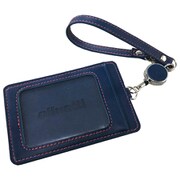 オリベッティ パスケースリール付き ネイビー OLIV-PASS-NV