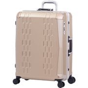 スーツケース デカかるR フレームタイプ 前輪ストッパータイプ 旅行日数目安：4～7泊 73L TSAロック搭載 ALI-018R-24 シャンパンゴールド
