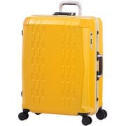 スーツケース デカかるR ハードタイプ 旅行日数目安：5～7泊 73L TSAロック搭載 前輪ストッパー ALI-018R-24 イエロー