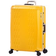 スーツケース デカかるR フレームタイプ 前輪ストッパータイプ 旅行日数目安:1週間以上 93L TSAロック搭載 ALI-018R-28 イエロー