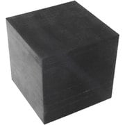 角型ゴム板(天然ゴム系)厚み80mmX幅80mmX長さ80mm 901-1759