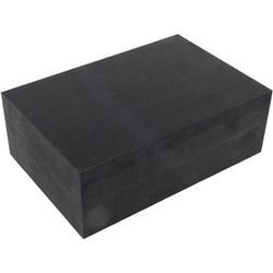 角型ゴム板（天然ゴム系）厚み50mmX幅100mmX長さ150mm 901-1760