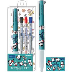 ヨドバシ Com エンスカイ Ensky Line Friends Bt21 カスタマイズペン スタイルフィット 3色ホルダー リフィルセット 黒 赤 青 0 5mm スポーツシリーズ ブルー キャラクターグッズ 通販 全品無料配達