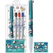 LINE FRIENDS BT21 カスタマイズペン スタイルフィット 3色ホルダー リフィルセット 黒/赤/青 0.5mm スポーツシリーズ ブルー [キャラクターグッズ]