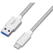 高耐久USB3.1ケーブル 1m(GEN1) シルバー ICAC-D10-S