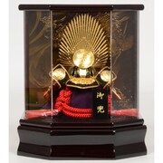 五月人形 5号兜 コンパクト 六角 アクリルケース 織田信長 bi-5oda