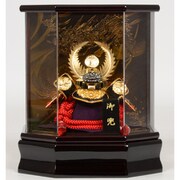 五月人形 5号兜 コンパクト 六角 アクリルケース 徳川家康 bi-5toku