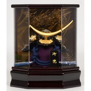 五月人形 5号兜 コンパクト 六角 アクリルケース 伊達政宗 bi-5-date