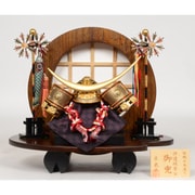 2ks-34-50maru [五月人形 10号 伊達政宗 丸太飾り]