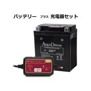 AQUA DREAMオートバイ用MFバッテリー ADTX7L-BS/ADTZ8V と AQUA DREAM全自動マイコン制御バッテリーパルス充電器 AQP-200 セット