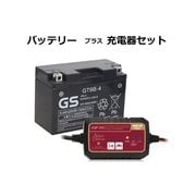 台湾GSオートバイ用バッテリー GT9B-4 と AQUA DREAM全自動マイコン制御バッテリーパルス充電器 AQP-200 セット