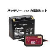 台湾ユアサオートバイ用バッテリー YT12B-BS と AQUA DREAM全自動マイコン制御バッテリーパルス充電器 AQP-200 セット