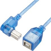 USB（B）延長ケーブル 左向きL型・オス-メス 20cm USBB-CA20LL