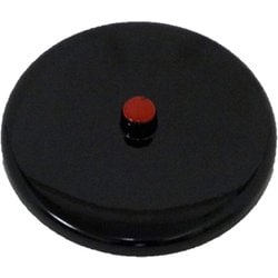 湯蓋 つまみ付き 黒 76mm