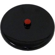 湯蓋 つまみ付き 黒 76mm