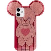 56063 [iPhone 12/12 Pro用TPUケース Teddy Golden Stripeswith Heart]