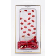 56050 [iPhone 12 mini用TPUケース Necklace Case-Transparent Lips]