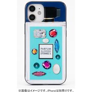 56013 [iPhone 12 mini用TPUケース Perfume Mint Rhinestones]