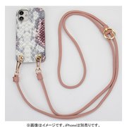 56042 [iPhone 12 mini用PUケース Snake with Pink Strap]