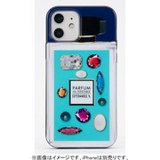 56059 [iPhone 12/12 Pro用TPUケース Perfume Mint Rhinestones]
