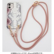 56092 [iPhone 12/12 Pro用PUケース Snake with Pink Strap]