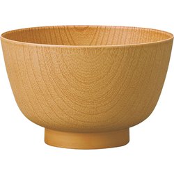 山中塗 京型欅杢目汁椀 ナチュラル