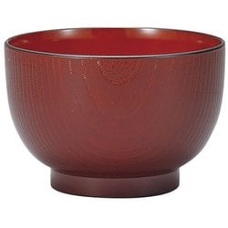 山中塗 汁椀 木目 赤溜 クリーンコート