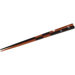 箸 市松うさぎ ブラック 22.5cm 食洗機対応