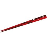 箸 市松うさぎ レッド 22.5cm 食洗機対応