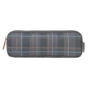 KOKUYO ME（コクヨミー） フラットポーチ ペンケースサイズ チェック GRAYISH BLACK KME-LFPH101DM