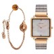 腕時計 レディース 木製バンド LEIA ROSEGOLD PEARL ブレスレット付き 9818234