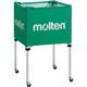 モルテン（molten） ボールカゴ 折りたたみ式ボールカゴ 中・背高 BK0023-G 緑 [ボールカゴ]