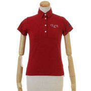 CL5KUG13 M RED [ストレッチサッカーベーシックポロ レディース Mサイズ レッド]