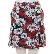 CL5KUP15 XL RED [花柄プリーツスカート レディース XLサイズ レッド]
