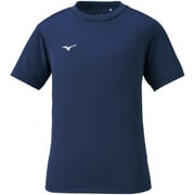 32MA149014 [ナビドライTシャツ（半袖・丸首） キッズ用ウェア 150 ドレスネイビー×ホワイト]