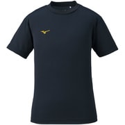 32MA149090 [ナビドライTシャツ（半袖・丸首） キッズ用ウェア 160 ブラック×ゴールド]