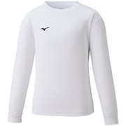 ナビドライTシャツ(長袖／丸首) 32MA1495 01 ホワイト×ブラック 160 [アウトドア トップス ジュニア]