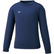32MA149514 [ナビドライTシャツ（長袖・丸首） キッズ用ウェア 160 ドレスネイビー×ホワイト]