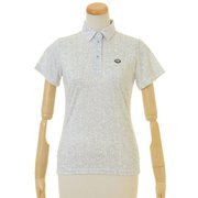 FD5KUG12 [lightest flower print polo shirt レディース M WHT]