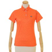 FD5KUG12 [lightest flower print polo shirt レディース L ORG]