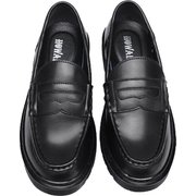 H.O.WALK ローファー スムース BK 25.5cm 1210B
