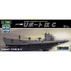 1/700 世界の潜水艦シリーズ ドイツ海軍 Uボート IXC [組立式プラスチックモデル]