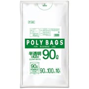 ポリバッグビジネス 90L 0.04mm 乳白半透明 10P P-96