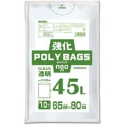 強化ポリバッグネオ 45L 0.02mm 透明 10P KP-N45-10