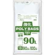 強化ポリバッグネオ 90L 0.03mm 透明 10P KP-N90-10