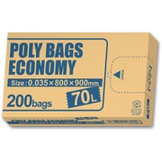 ポリバッグエコノミーBOX 70L 0.035mm 透明 200P PBE-N70-200
