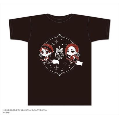 ディズニー ツイステッドワンダーランド 飛行術ボトル入りtシャツ D スカラビア寮 黒 キャラクターグッズ