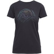 ウィメンズ サミットスクリブルティー BD63114 001 カーボン XSサイズ [アウトドア Tシャツ レディース]